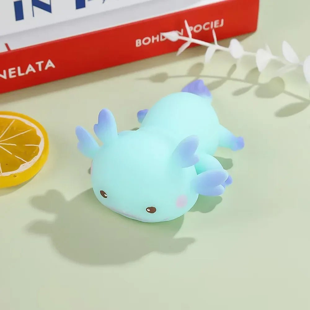1/4pcs Axolotl Squeeze Ball Cute Fish Relax Cartoon Antistress Squishy Stress Relief Slow Rising For Adult Kids Stretch Toys - shopsquishstudio