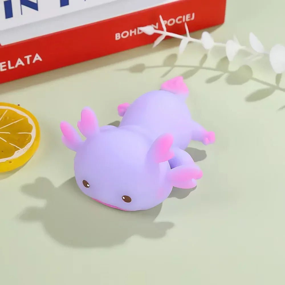 1/4pcs Axolotl Squeeze Ball Cute Fish Relax Cartoon Antistress Squishy Stress Relief Slow Rising For Adult Kids Stretch Toys - shopsquishstudio