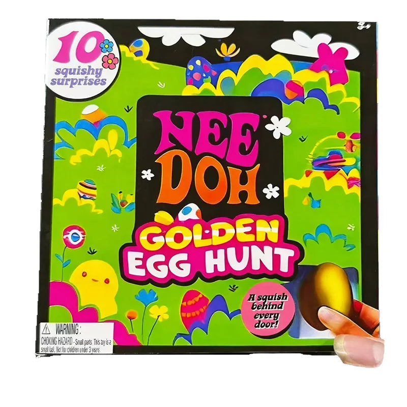 2026 New Needoh Golden Egg Treasure Hunt Blind Box Toy With Squishy Surprise Stress Relief Squeeze  Easter Party Toy