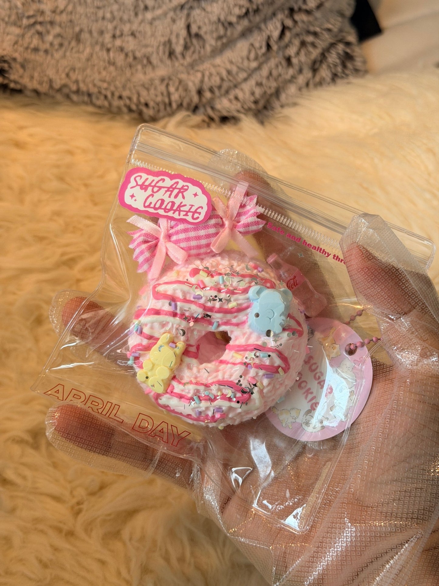 Pink Donut Squishy - Squishie Bites