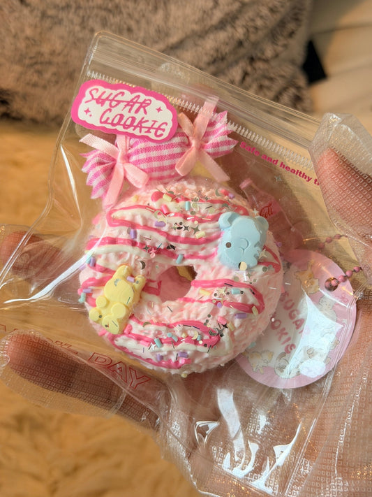 Pink Donut Squishy - Squishie Bites