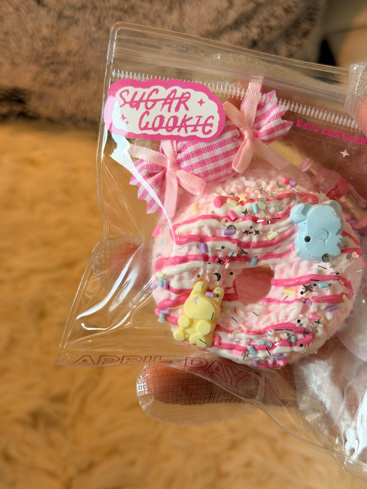 Pink Donut Squishy - Squishie Bites
