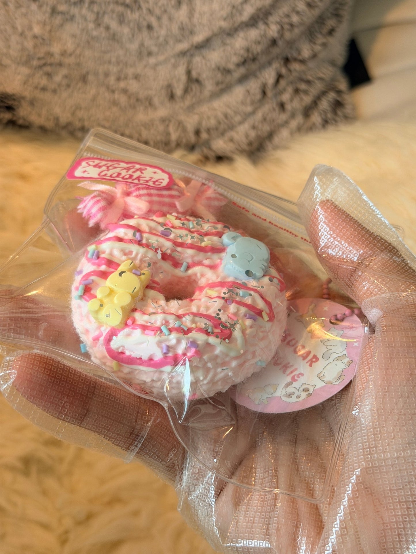 Pink Donut Squishy - Squishie Bites