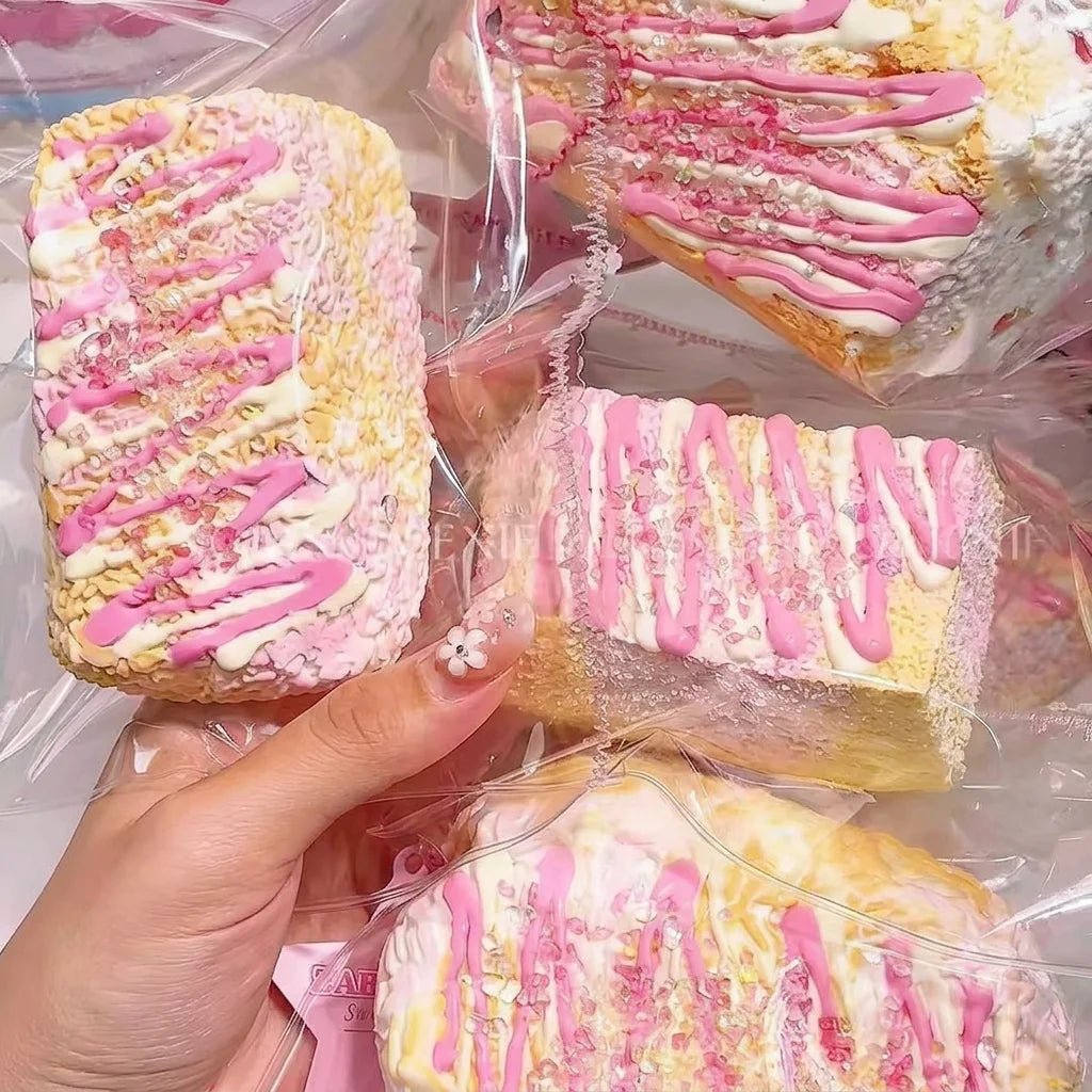 Strawberry Milk Pudding Squishy - Squishie Bites